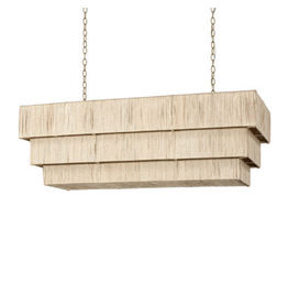 Palecek Everly Rectangular Chandelier - Natural