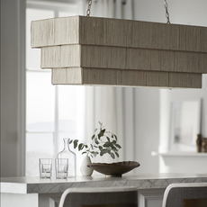 Palecek Everly Rectangular Chandelier - Natural