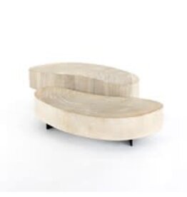 Avette Coffee Table 2 piece Bleached
