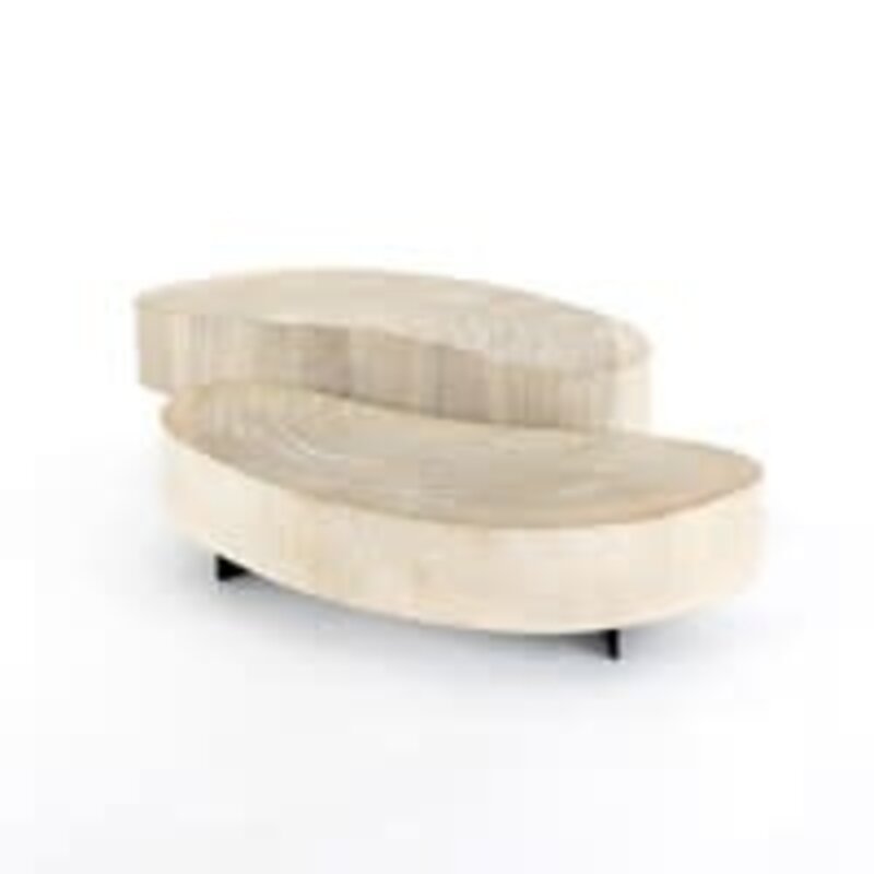 Avette Coffee Table 2 piece Bleached