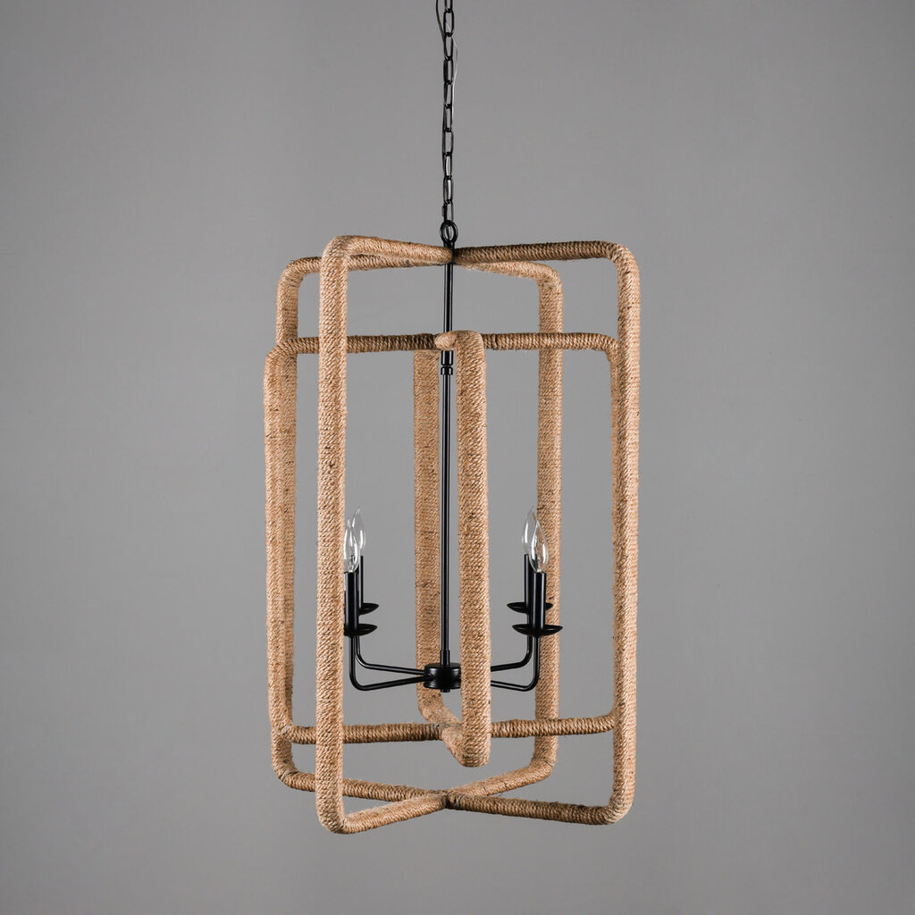 Jute Rope Chandelier