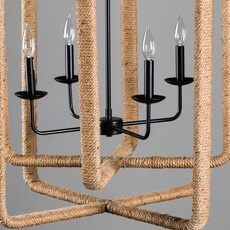 Jute Rope Chandelier