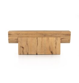 Elbert Console Table - Rustic Oak Veneer