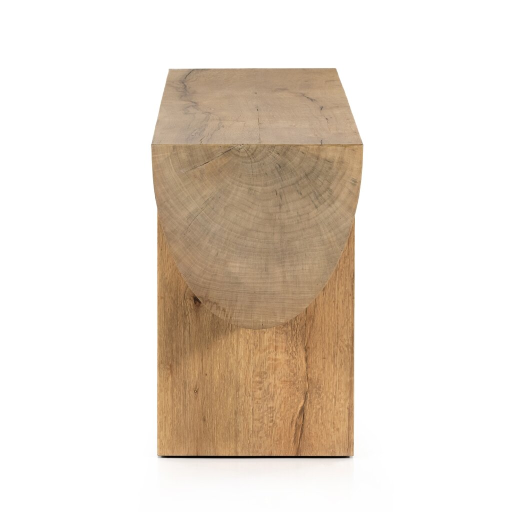 Elbert Console Table - Rustic Oak Veneer