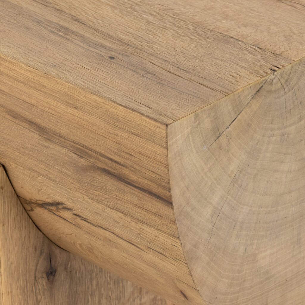 Elbert Console Table - Rustic Oak Veneer