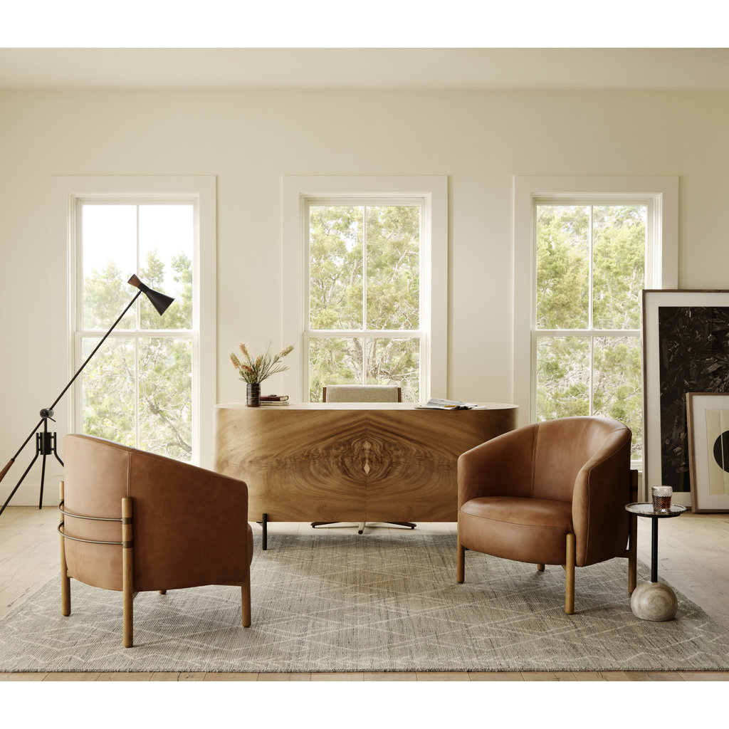Lunas Executive Desk - Gold Guanacaste