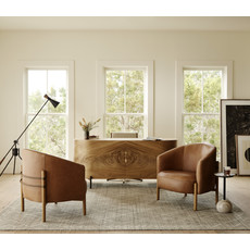 Lunas Executive Desk - Gold Guanacaste