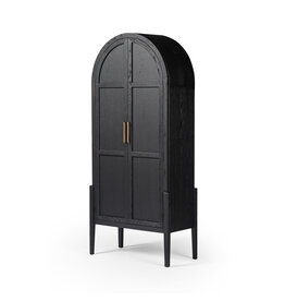 Tolle Panel Door Cabinet - Drifted Matte Black