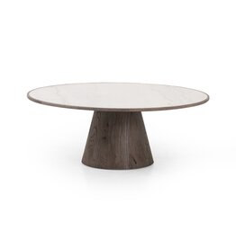 Skye Large Coffee Table - White Marble