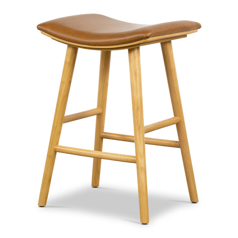 Union Saddle Counter Stool – Smoked Natural