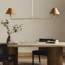 Cullen Linear Double Pendant - Natural