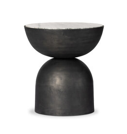 Corbett End Table - River Grey Marble