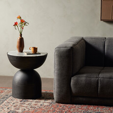 Corbett End Table - River Grey Marble