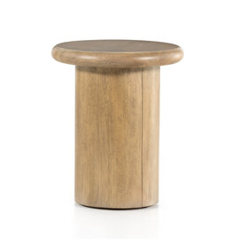 Zach End Table - Burnished Parawood