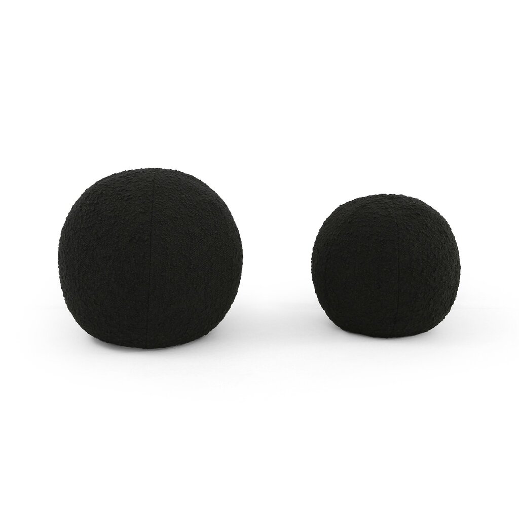 Balle Pillow, Set Of 2 - Knoll Onyx