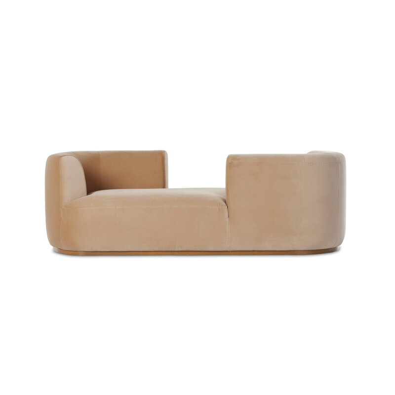 Deandra Tete a Tete Chaise - Surrey Camel