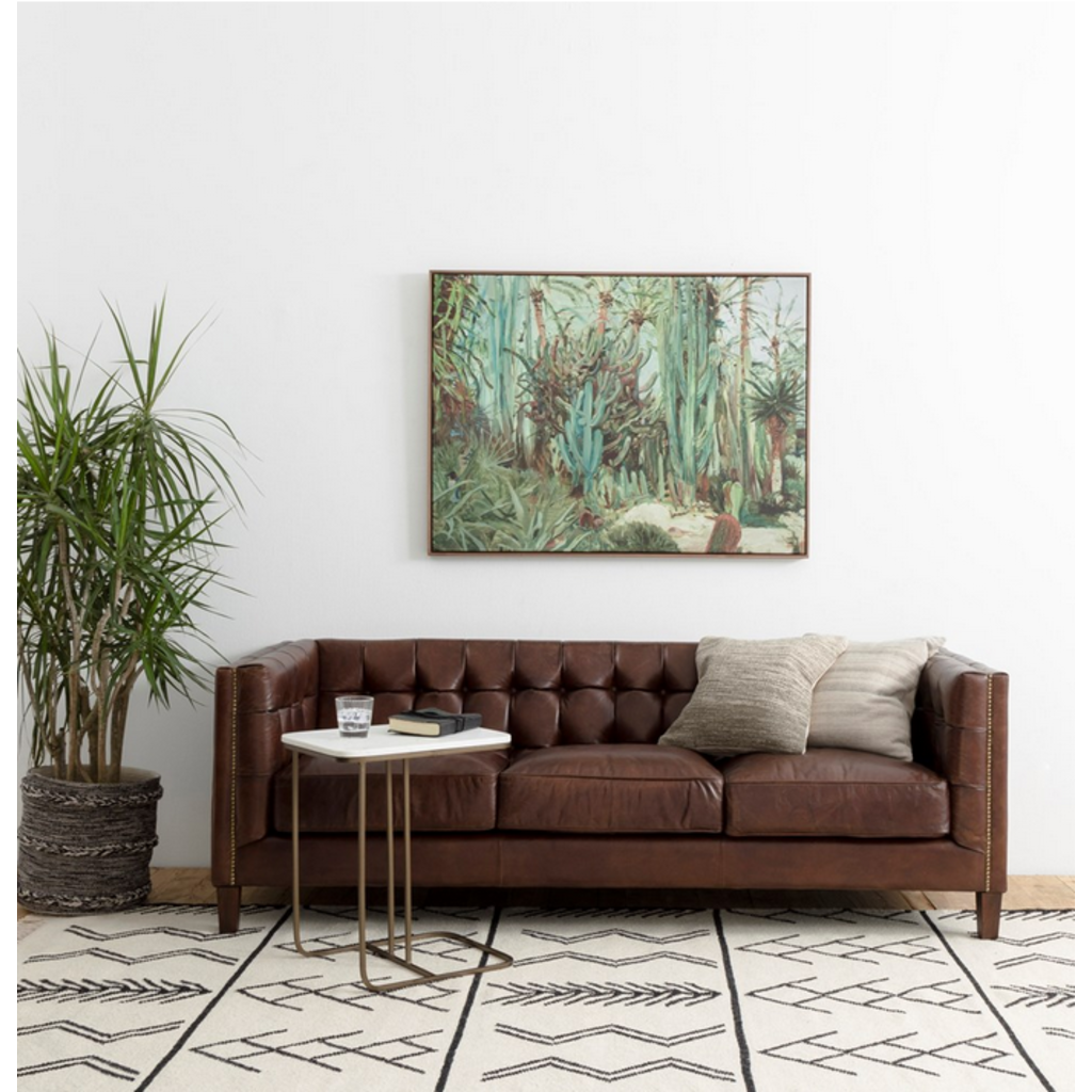 Adalley C Table-Polished White Marble