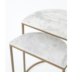 Ane Nesting Tables-Iron Matte Brass