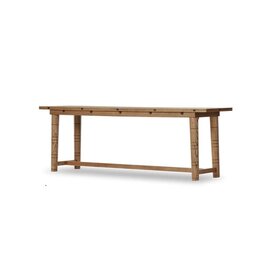 Flip Top Console Table-Toasted Ash