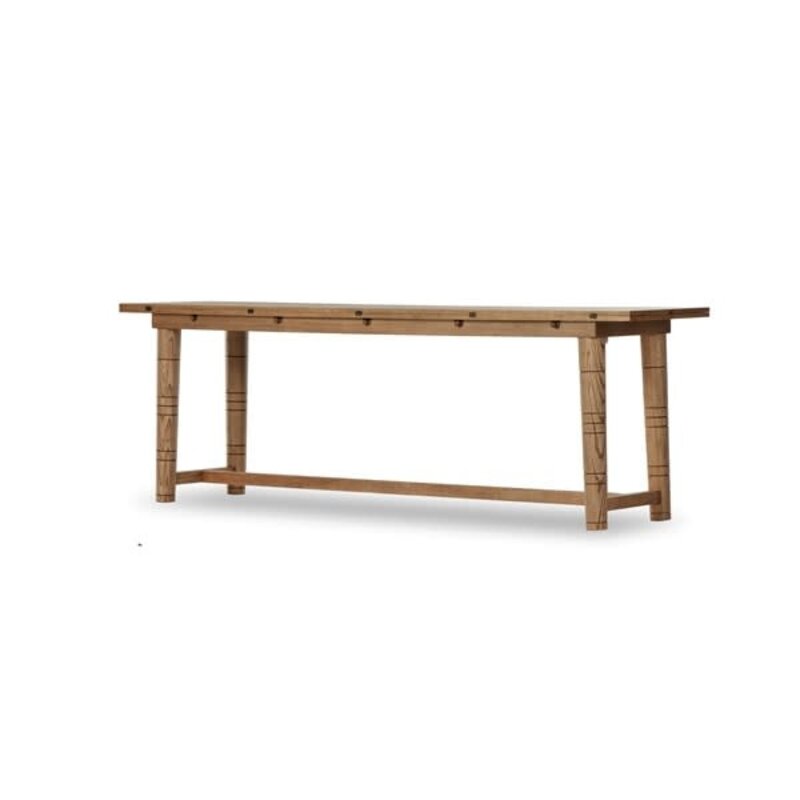 Flip Top Console Table-Toasted Ash