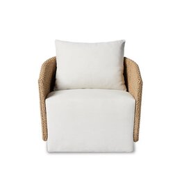 Maven Outdoor Swivel Chair-Faux Hyacinth