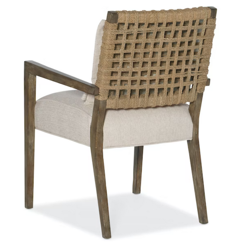 Hooker Furniture Sundance Woven Back Dining Arm Chair - Set of 2