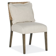Hooker Furniture Sundance Woven Back Side Armless Dining Chair -  Set of 2