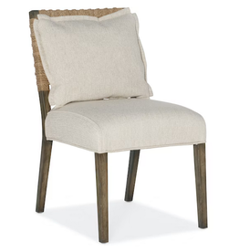 Hooker Furniture Sundance Woven Back Side Armless Dining Chair -  Set of 2