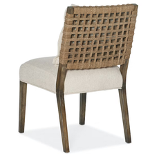 Hooker Furniture Sundance Woven Back Side Armless Dining Chair -  Set of 2