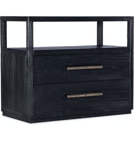 Hooker Furniture Shou Sugi Ban Two Drawer Nightstand