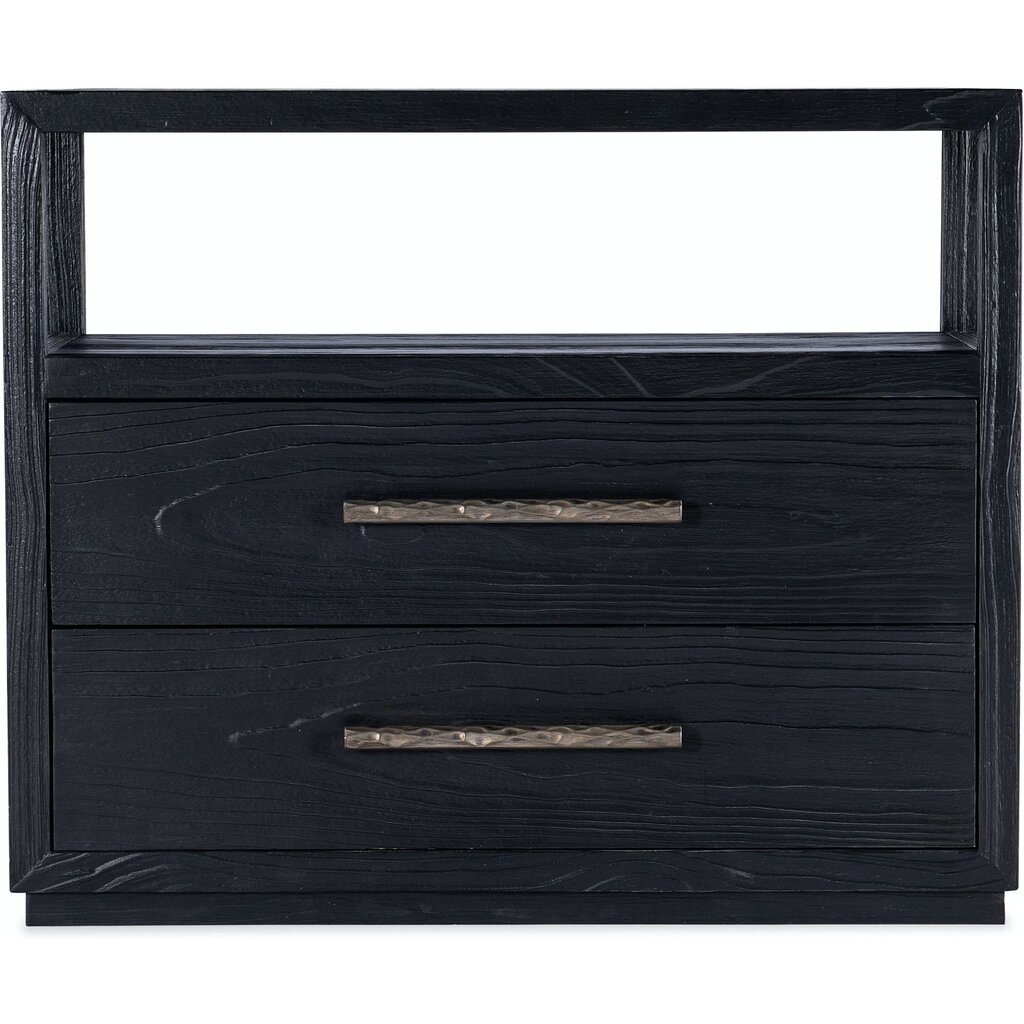 Hooker Furniture Shou Sugi Ban Two Drawer Nightstand