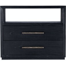 Hooker Furniture Shou Sugi Ban Two Drawer Nightstand