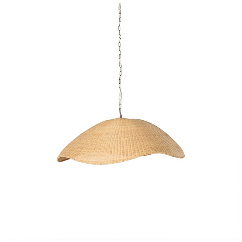 Overscale Woven Rattan Pendant