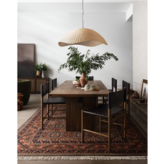 Overscale Woven Rattan Pendant