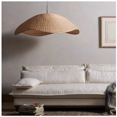 Overscale Woven Rattan Pendant