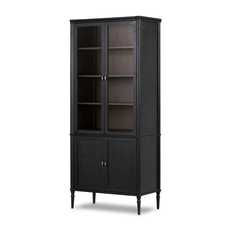 Toulouse Cabinet-Distressed Black Oak