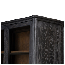 Toulouse Cabinet-Distressed Black Oak