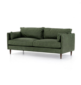Reese Leather Sofa 76"