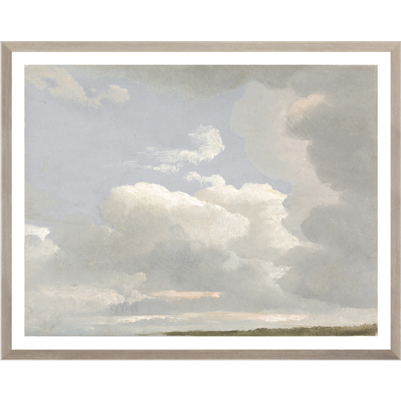 Celadon Art Cloud Study C. 1800 - 24"x 29"