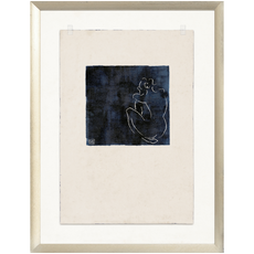 Celadon Art Indigo Line Series IV - 13.25"× 17.25"