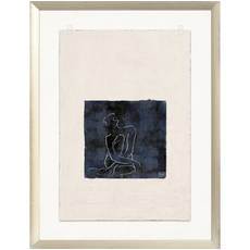 Celadon Art Indigo Line Series III - 13.25"× 17.25"