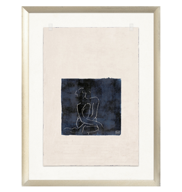 Celadon Art Indigo Line Series III - 13.25"× 17.25"