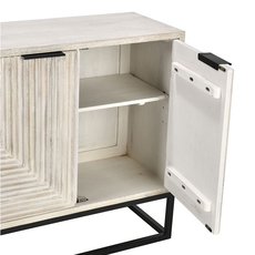 Flint Sideboard 4 Door - Coastal White