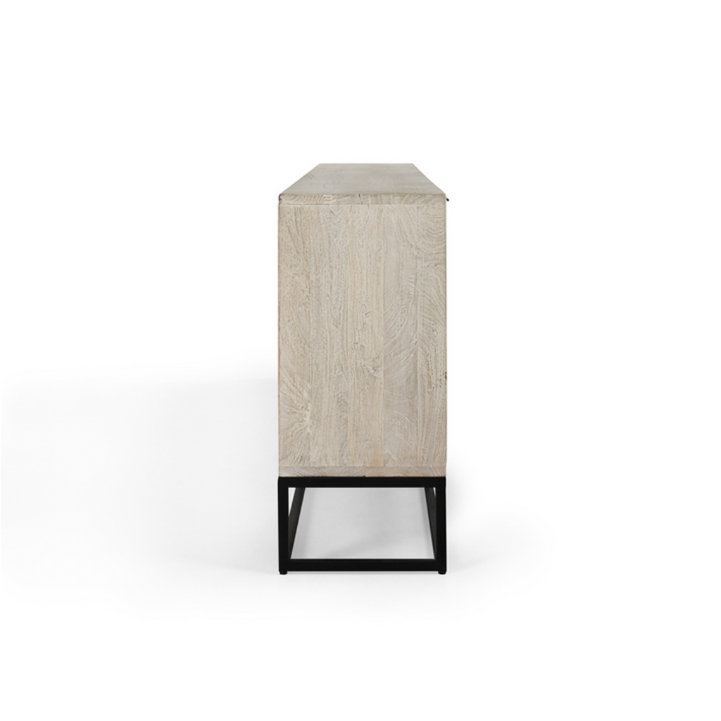 Flint Sideboard 6 Door - White Wash