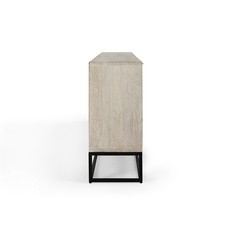 Flint Sideboard 6 Door - White Wash