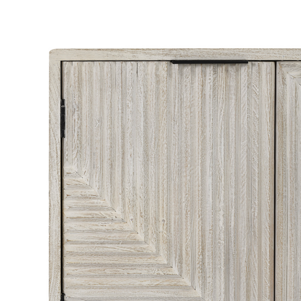 Flint Sideboard 6 Door - White Wash