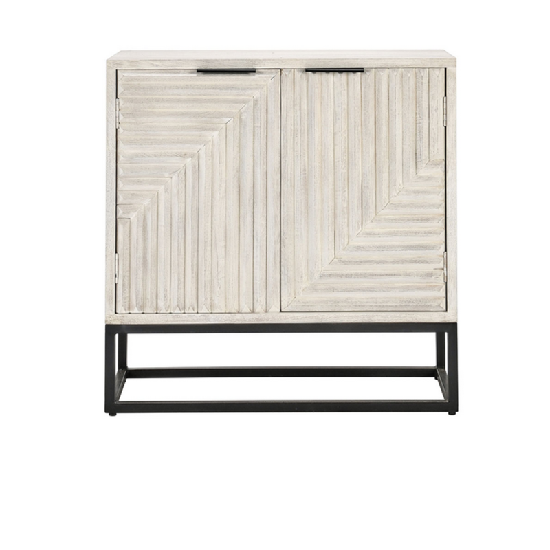 Flint Sideboard 2 Door - Coastal White