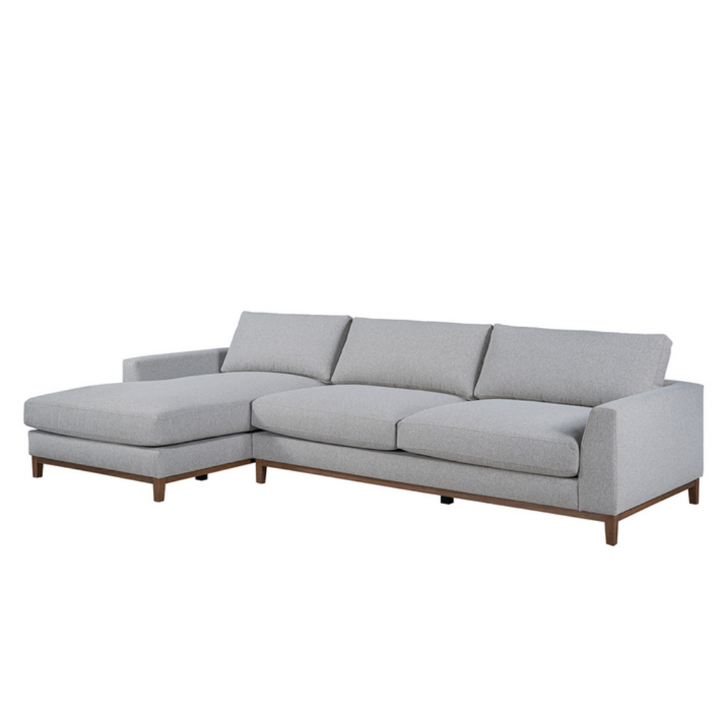 Everett Sectional - Chaise Gray