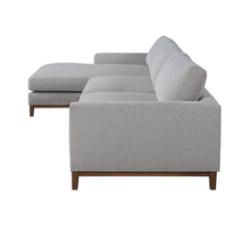 Everett Sectional - Chaise Gray