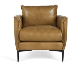 Abbey Leather Chair - Adobe Tan  33W x 37D x 31H